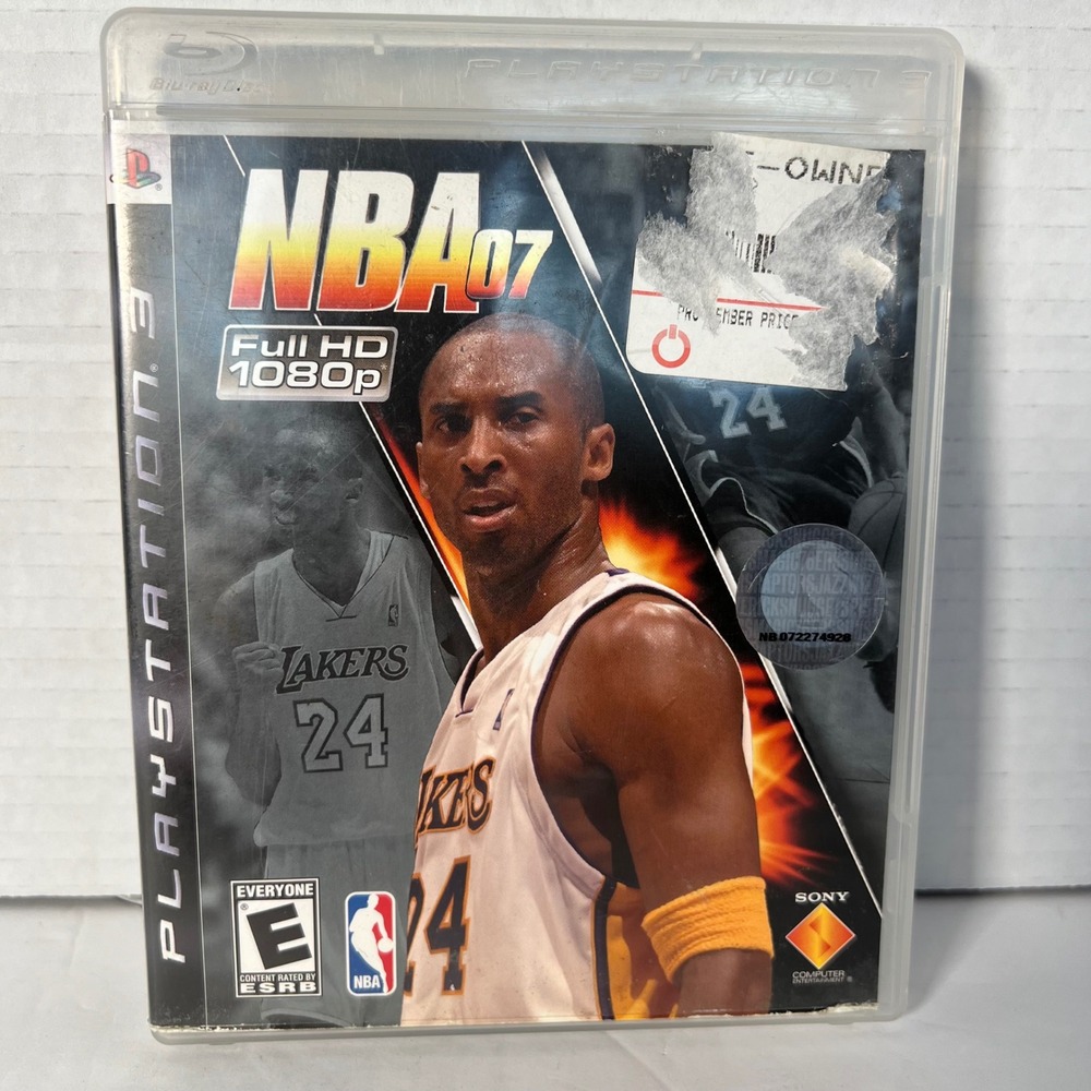 NBA 07 Sony PlayStation 3 PS3 Kobe Bryant Cover 1080p Sports Basketball 2006